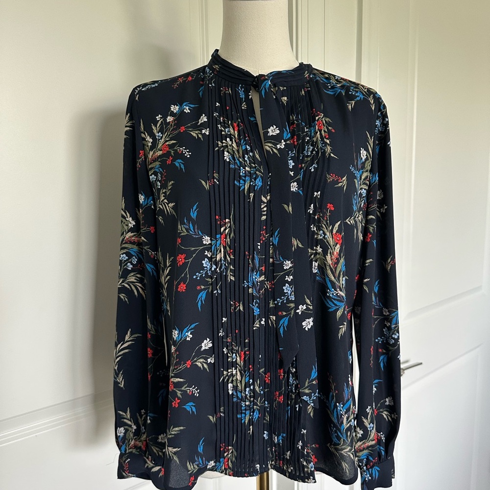 Banana Republic Dark Floral Blouse